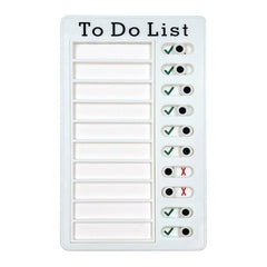 Memo Plastic Board Chore Chart Reusable RV Checklist My Chores Elder Notes Car A