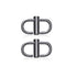 10Pcs Metal Buckle Clip Bag Belt Shoulder Strap Chain Adjustable Shorten Hook AU