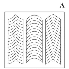 Sheets French Tip Nail Decoration Strip Stickers Stencil Guides Manicure AU