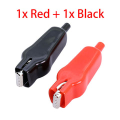 20A For Electrical Jumper Wire Clamp Voltage-Test Clip Sheathed Alligator Clip