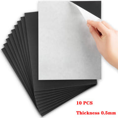 10 x A4 Magnetic Magnet Sheets Self Adhesive Crafts Material 0.5/1mm Thickness
