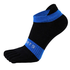 Toe Socks 3 Pairs – Mens Cotton Five Finger Crew Socks