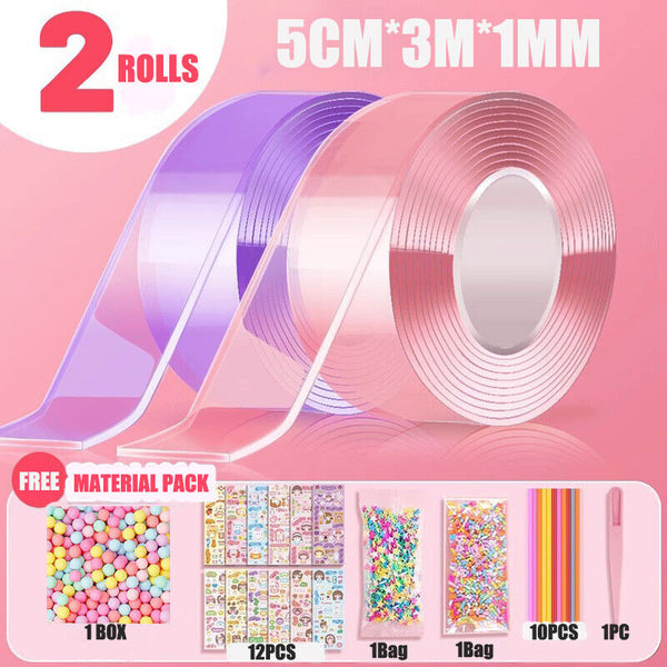 Sets Blowing Bubble Full Set Nano Glue Kneading Nano Tape Nano Adhesive Bubble A