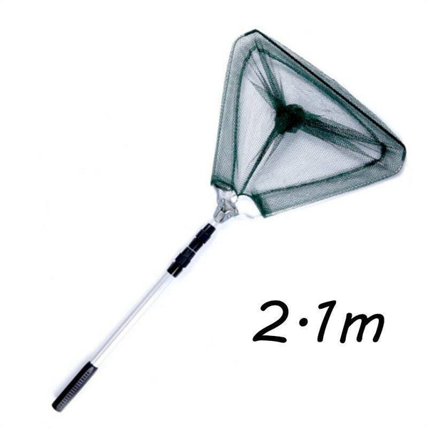 Telescopic Folding Aluminum Handle Fishing Landing Net 3 Section Extending Pole