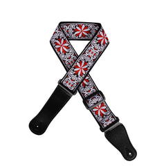 Guitar Strap – Embroidered Woven Cotton for Acoustic Bass