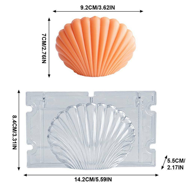 DIY Aromatherapy Candle 3D Silicone Moulds DIY 3D Seashell Shell Candle Mould AU