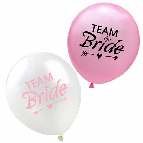 Team Bride Foil Latex Retro Balloons Hens Night Bachelorette Party Wedding Set - Lets Party