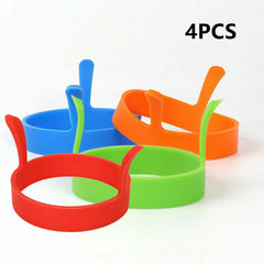 Silicone Egg Rings Tools Kitchen Fried egg Pancake Handles Non Stick Baking