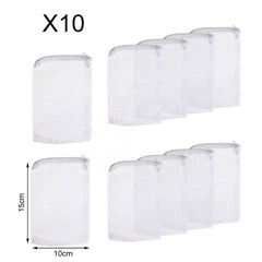 20PCS Aquarium Filter Bags Fish Tank Bio Ball Media Mesh Storage Zipper Bag AUS