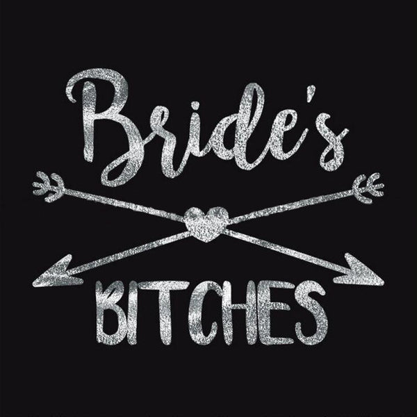 1x New Hens Party Temporary Tattoo Sticker Bride Team Tribe Metallic Tattoos DIY