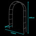 Heavy Duty Metal Garden Arch Pergola Pavilion Outdoor Home Climbing Plant Arbour