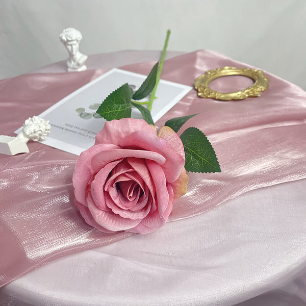 10pcs Artificial Velvet Flowers Rose Flower arrangement Wedding Event Party  Dec