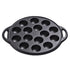 7 Or 15 Dimple Cast Iron Poffertjes Mini Dutch Pancake Cake Pan with Handles AU