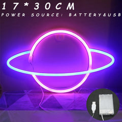 NEW Neon LED Sign Light Wall Lights Colorful Room Bar Lamp Easter Art Decor AU