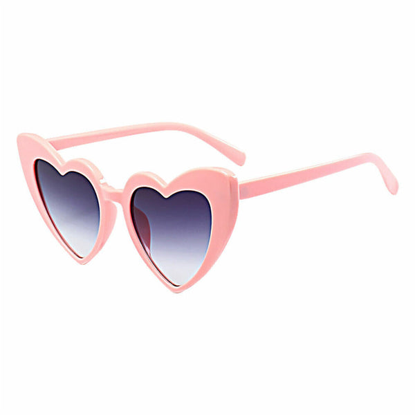 Women LOVE Heart Shaped Sunglasses Retro Gradient Color Lens Eye Glasses