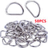 50-500X D Ring Metal Buckle D-rings 2.5cm Strap  Loop Webbing Strapping Ring AU