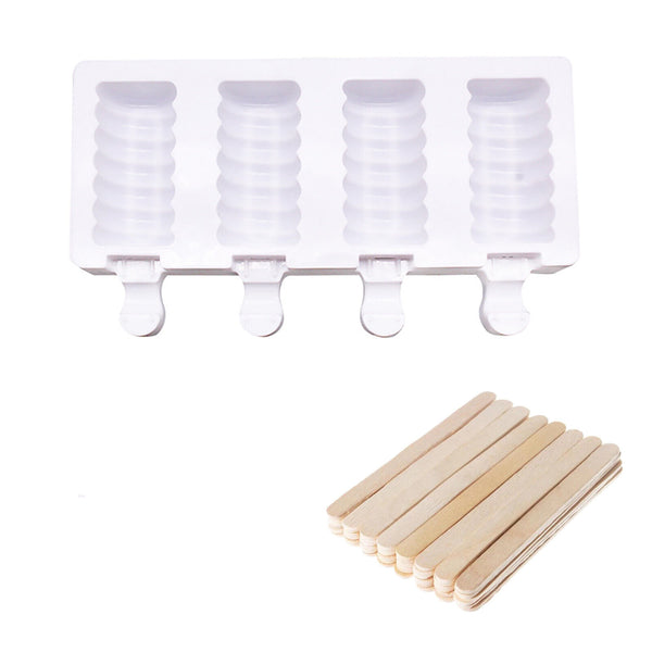 4 Cavity Mold Silicone Cake Baking Mould DIY Ice Cream Lolly Molud Tools
