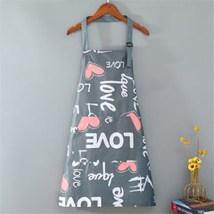 Printed Kitchen Household Apron Oil-proof Cooking Apron PVC Waterproof Apron AU