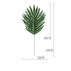 20x Artificial Tropical Hawaiian Palm Monstera Leaves Party Fake Luau Decoration