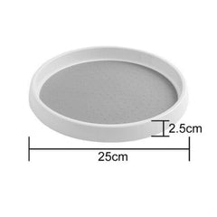1/2PCS 25/30cm Non-Skid Turntable Pantry Tray Lazy Susan Storage Organizer Rack