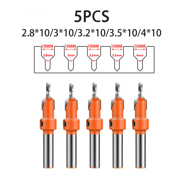 8/10mm Hexagon Shank Countersink Drill Bit Woodworking Screw Wood Hole Drill Bit