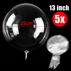 Bobo Balloons 5pc – Giant Clear Bubble Balloons 90cm