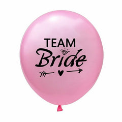 Team Bride Foil Latex Retro Balloons Hens Night Bachelorette Party Wedding Set