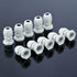20Pcs/Set PG9 White Plastic Waterproof Cable Gland Connectors Joints 4-8mm IP68
