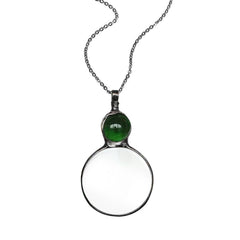 Magnifying Necklace 2pk – Crystal Pendant Reading Loupe