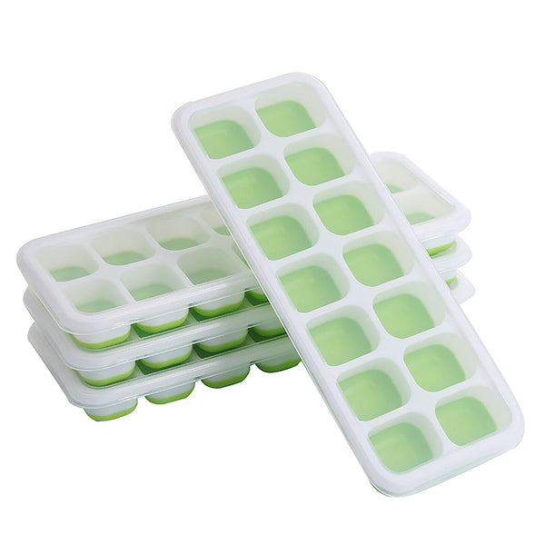 4PCS 14 Blocks Silicone Square Ball Tray Ice Cube Maker Chocolate Mould Whiskey