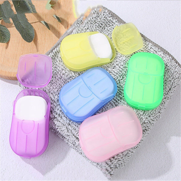 UP TO 10 Boxes Portable Washing Slice Sheets Hand Bath Travel Scented Paper Soap