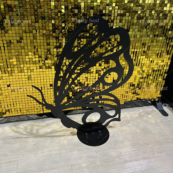 120cm Metal Butterfly Backdrop Stands Heavy Duty Party Props Decoration Wedding