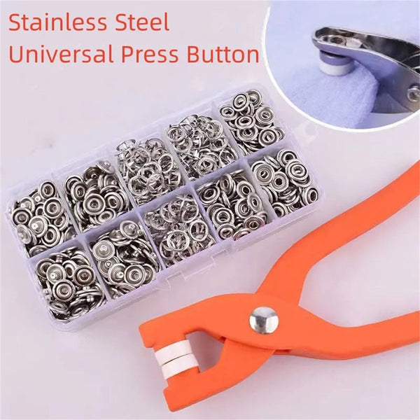 Tool Press Studs Snap Fasteners Metal Sewing Metal Buttons Snaps Pliers Set AUS