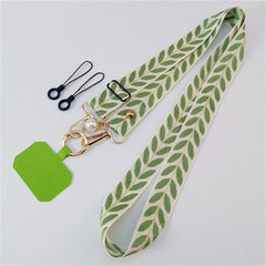 Phone Strap Crossbody – Adjustable Cloth Lanyard with Patch Mount