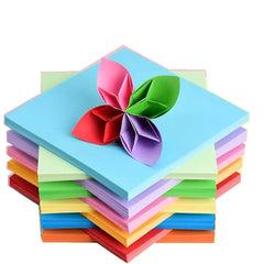 24-120X Square Colored Origami Glitter Folding Paper DIY Crafts Tool Gift Manual