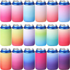 UP 32PCS Slim Can Cooler Sleeves Beer Can Coffee Cup Sleeve Reusable Cup Cover