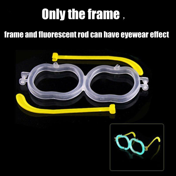 25x Multi Glow Sticks Connector Glasses Light Shining Party Fun Toy Glow in dark