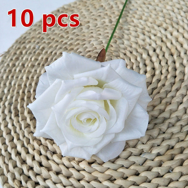 10pcs Simulation Artificial Rose Flower Silk Bouquet Wedding Party Home Decor AU