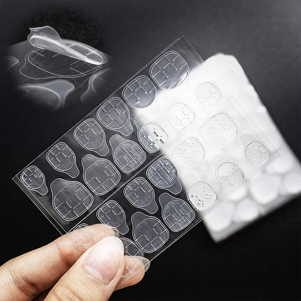24-2400 X Clear Double Sided Nail Glue Tape Sticker Adhesive Press On Nail Tabs