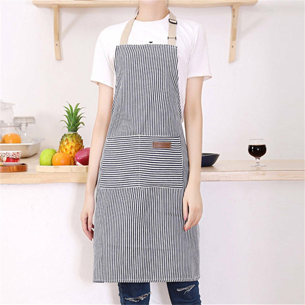 Adjustable Apron Hanging Neck Kitchen Baking Cooking Bar BBQ Chefs 2 Pockets AUS