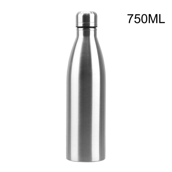 Stainless Steel Vacuum Water Bottle Sports Drink Cup Flask 500/750/1000ml