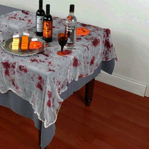 Halloween Ghost Robe Mask Table Cloth Bloody Weapon Garland Halloween Decoration - Lets Party