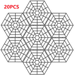 20/40x Floating Pond Protectors Plastic Net Fish Guard Grid Cover for Birds Pest