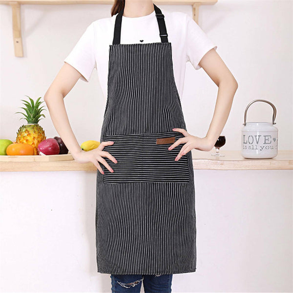 Adjustable Apron Hanging Neck Kitchen Baking Cooking Bar BBQ Chefs 2 Pockets AUS