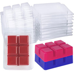 10-100 Bulk Wholesale Soy Wax Melt Containers Clamshell Mould 6 Cavity Clam Shel