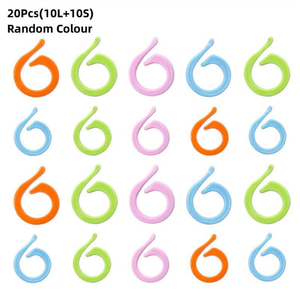 20-80PCS SMALL SIZE ONLY KNITTING CROCHET ROW STITCH MARKERS HOLDERS CONTAINER