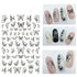 11Pcs/set Flower Lace Nail Foil Decal Transfer Star Glue Strong Adhesive DIY Gel