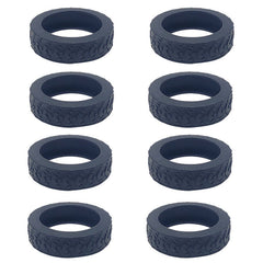 Suitcase Wheel Covers 8pk – Silicone Luggage Caster Protectors, Quiet