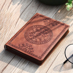 Vintage DIY Pocket Type PU Leather A6 Notebook Notepad Travel Book Diary Book