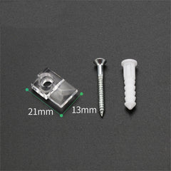 Mirror Holder Clips Kit Glass Retainer Clips Fixed Mirror Box Door